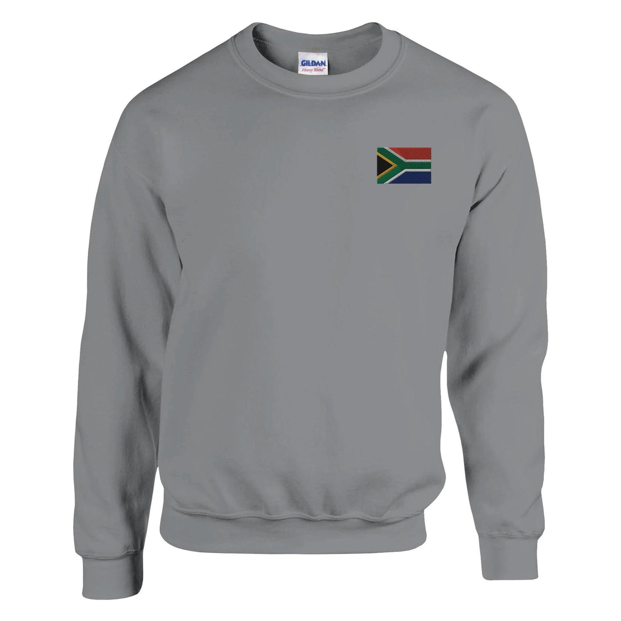 Sweat-shirt drapeau afrique du sud broderie mélange doux