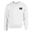 Sweat-shirt drapeau afrique du sud broderie mélange doux