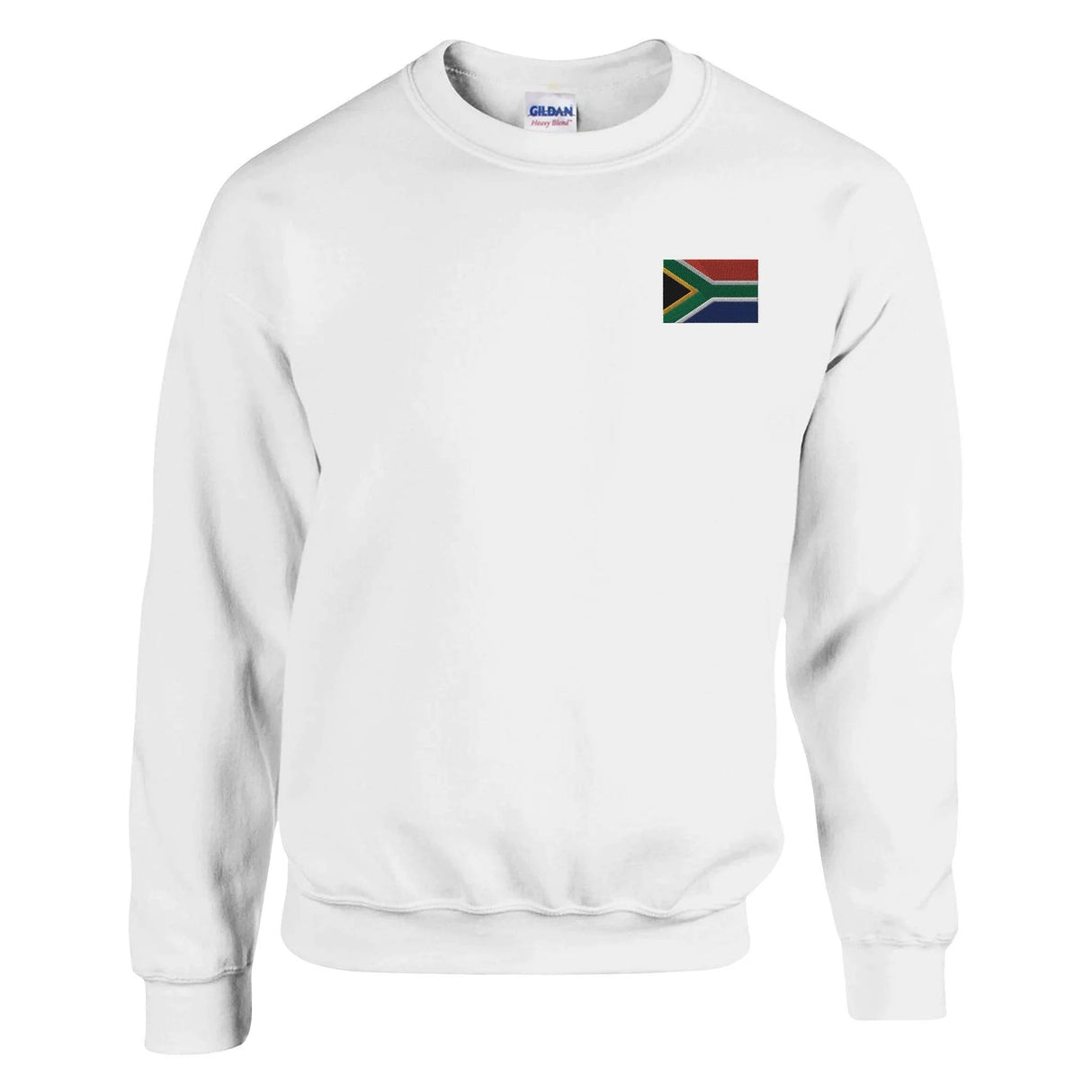 Sweat-shirt drapeau afrique du sud broderie mélange doux