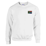 Sweat-shirt drapeau afrique du sud broderie mélange doux