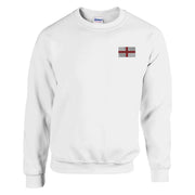 Sweat-shirt drapeau angleterre broderie couleur coton mélangé