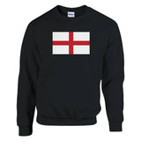 Sweat-shirt drapeau angleterre coton mélangé brodé doux