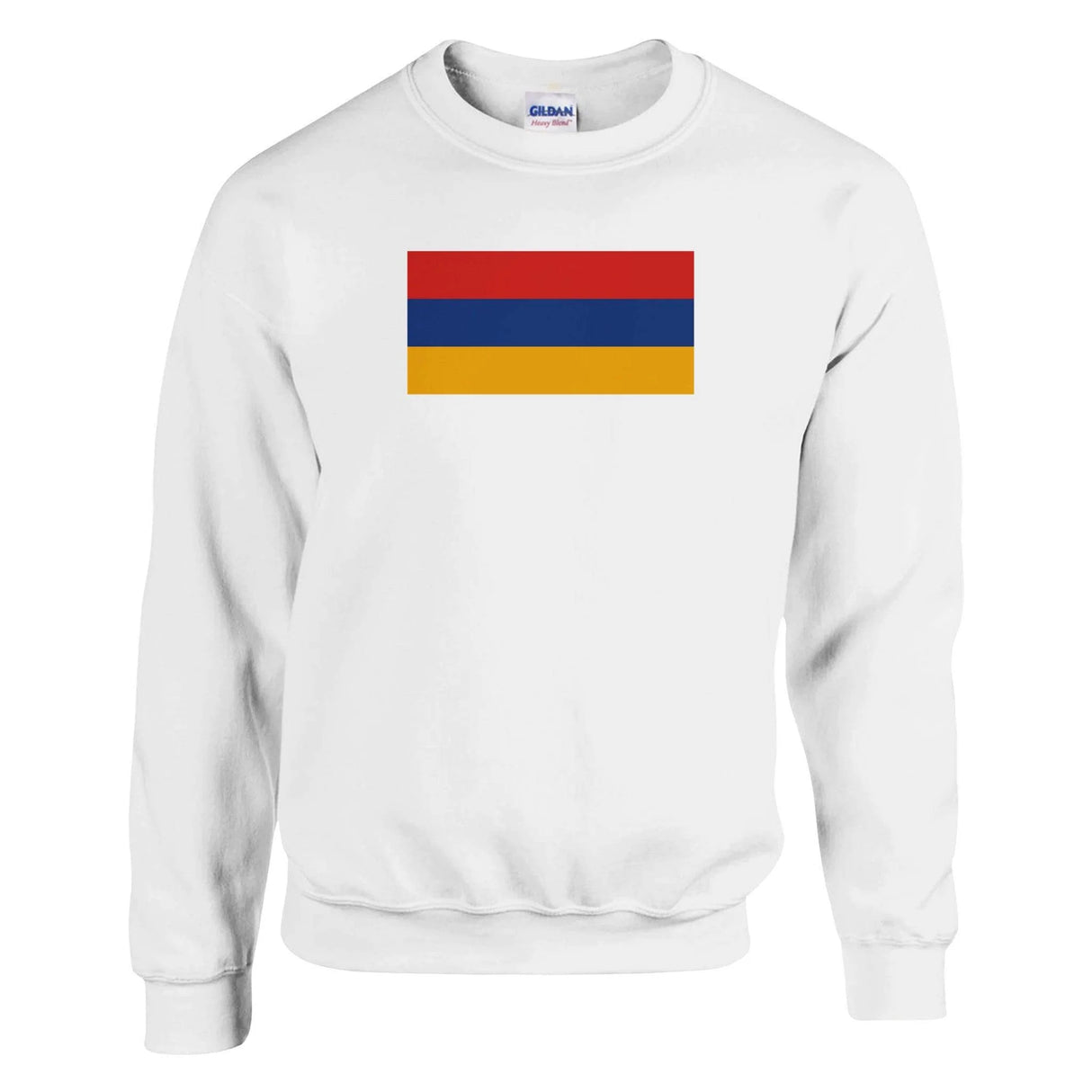 Sweat-shirt drapeau arménie coton mélangé broderie