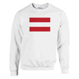 Sweat-shirt drapeau autriche coton mélangé broderie