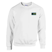 Sweat-shirt drapeau bahamas broderie couleur coton mélangé