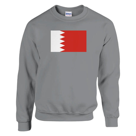 Sweat-shirt drapeau bahreïn coton mélangé broderie