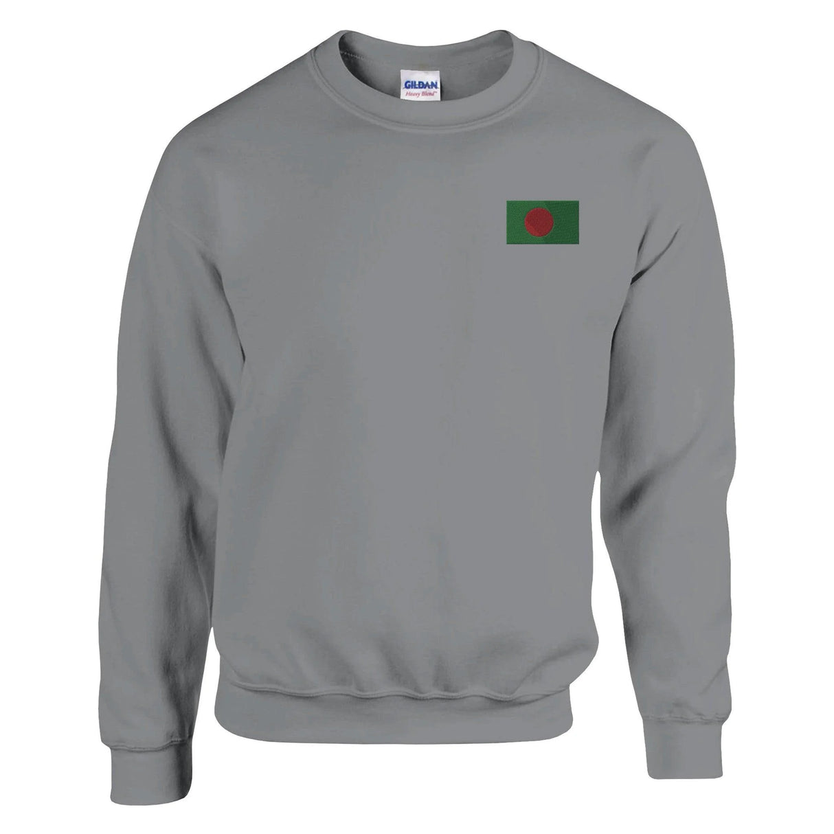 Sweat-shirt drapeau bangladesh broderie couleur mélange doux