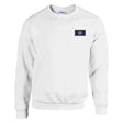 Sweat-shirt drapeau belize broderie couleur coton mélangé