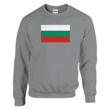 Sweat-shirt drapeau bulgarie coton mélangé brodé