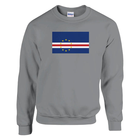 Sweat-shirt drapeau cap-vert coton mélangé brodé doux