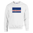 Sweat-shirt drapeau cap-vert coton mélangé brodé doux