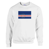Sweat-shirt drapeau cap-vert coton mélangé brodé doux