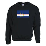 Sweat-shirt drapeau cap-vert coton mélangé brodé doux