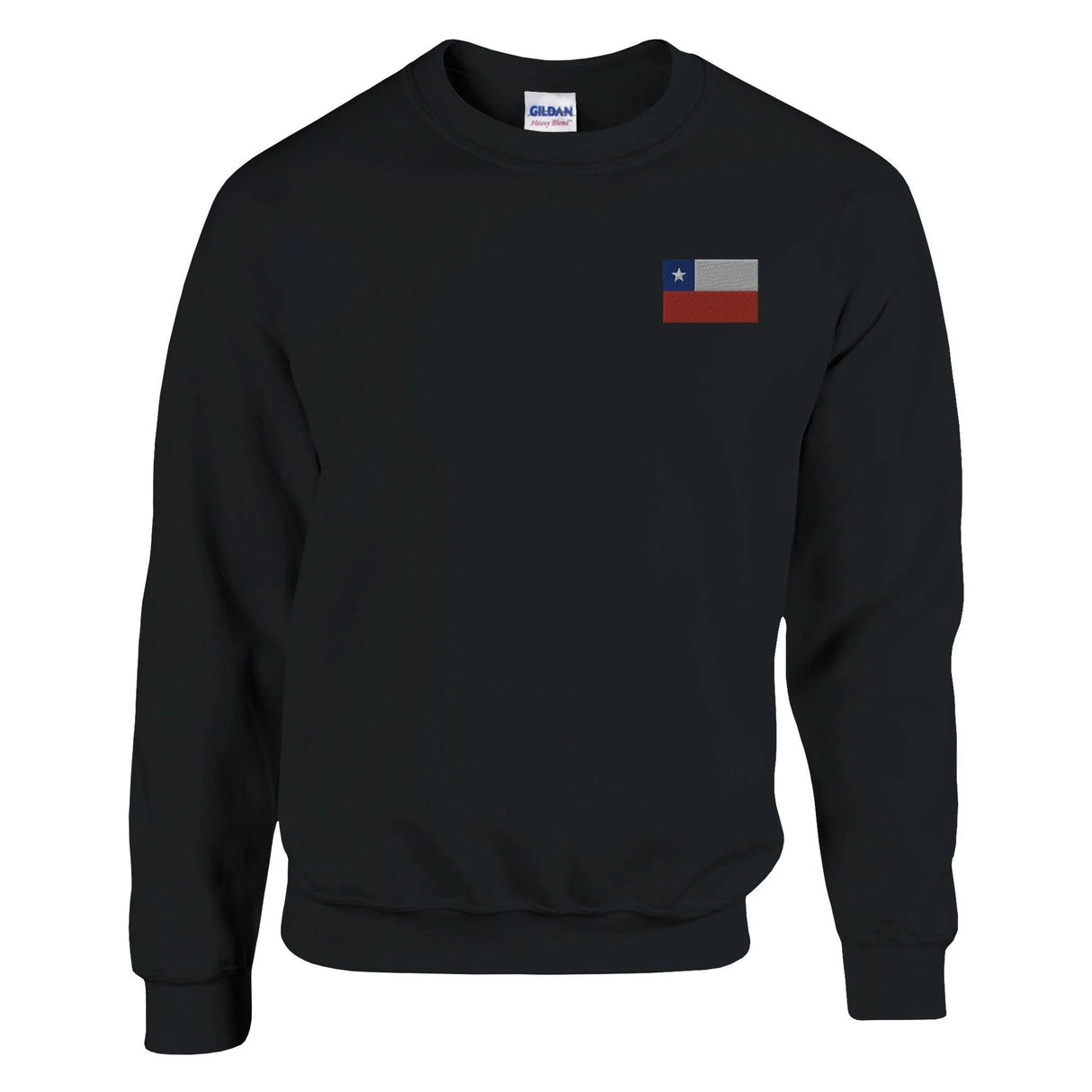 Sweat-shirt drapeau chili broderie couleur coton mélangé