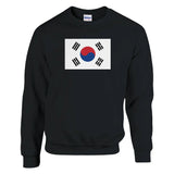 Sweat-shirt drapeau corée du sud coton mélangé brodé