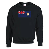 Sweat-shirt drapeau d’anguilla coton mélangé brodé