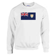 Sweat-shirt drapeau d’anguilla coton mélangé brodé
