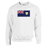 Sweat-shirt drapeau d’anguilla coton mélangé brodé
