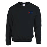 Sweat-shirt drapeau de cuba en broderie - pixelformaflag