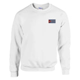 Sweat-shirt drapeau de cuba en broderie - pixelformaflag
