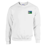 Sweat-shirt Drapeau de Djibouti en broderie - Pixelforma 