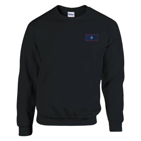 Sweat-shirt drapeau de guam en broderie - pixelformaflag