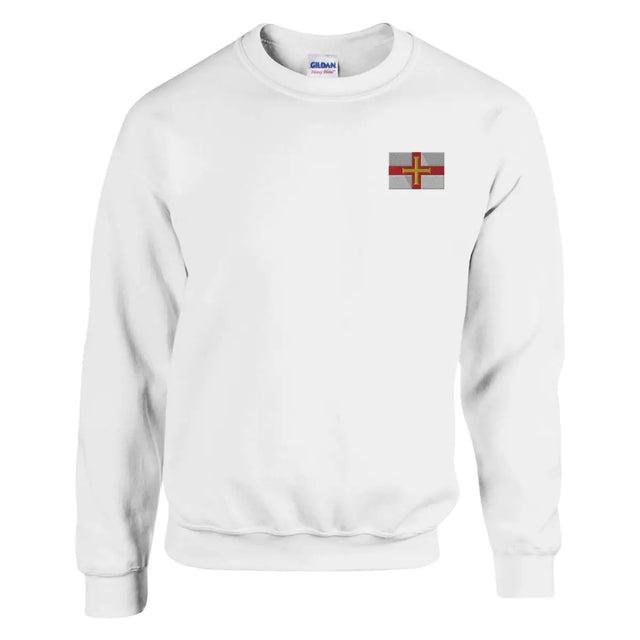 Sweat-shirt Drapeau de Guernesey en broderie - Pixelforma 