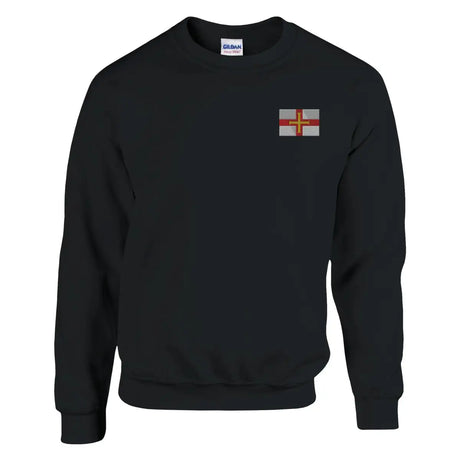 Sweat-shirt Drapeau de Guernesey en broderie - Pixelforma 