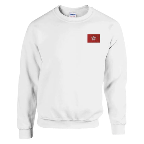 Sweat-shirt drapeau de hong kong en broderie - pixelformaflag