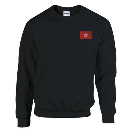 Sweat-shirt drapeau de hong kong en broderie - pixelformaflag