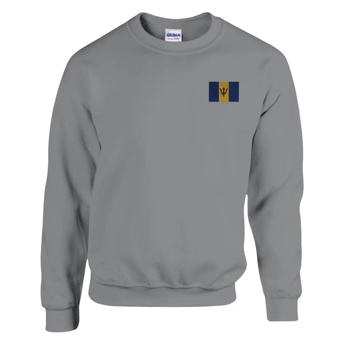 Sweat-shirt Drapeau de la Barbade en broderie - Pixelforma 