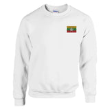 Sweat-shirt Drapeau de la Birmanie en broderie - Pixelforma 