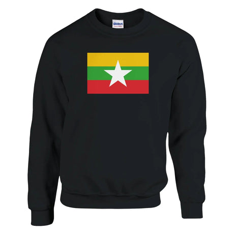Sweat-shirt drapeau birmanie coton mélangé confortable