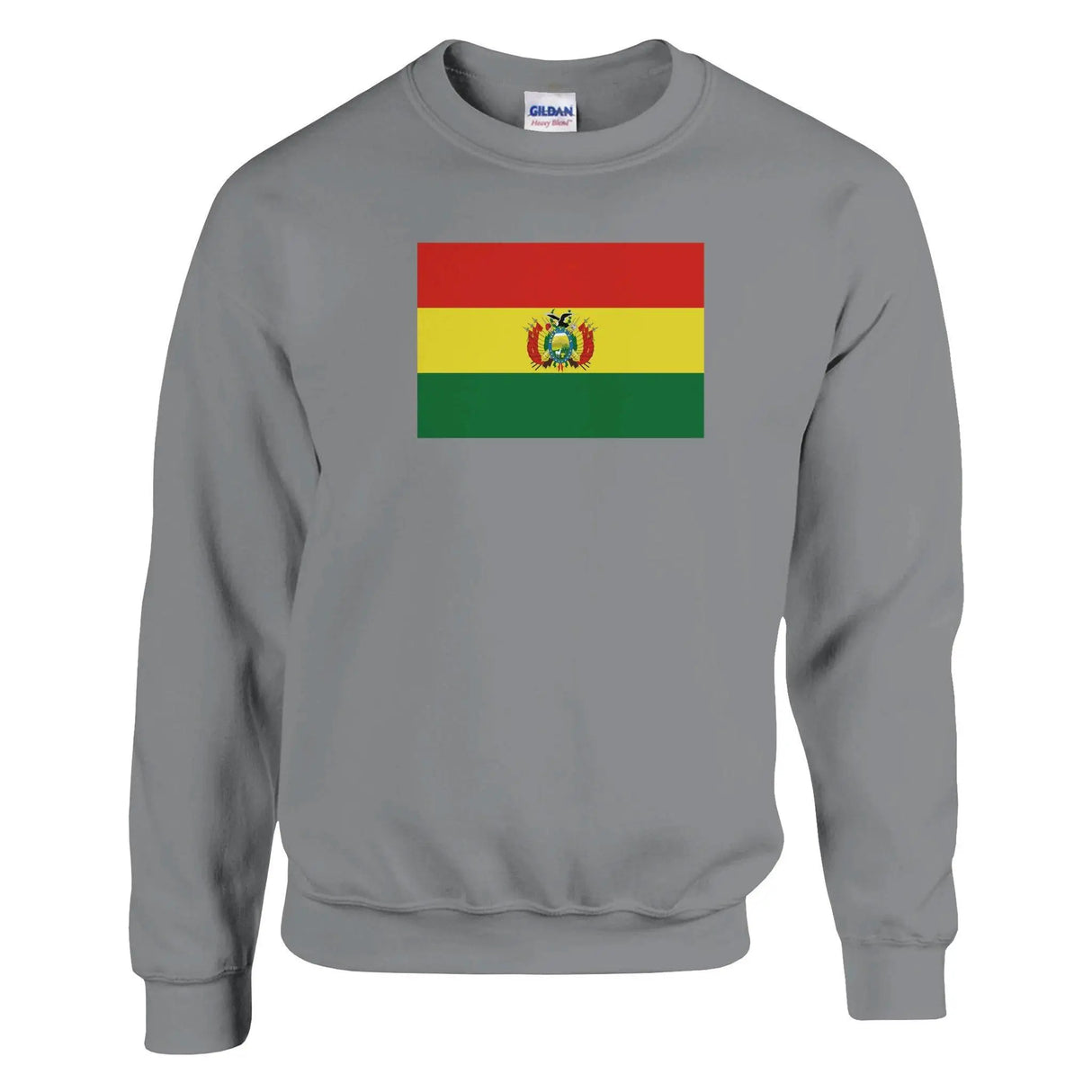 Sweat-shirt drapeau bolivie coton mélangé broderie