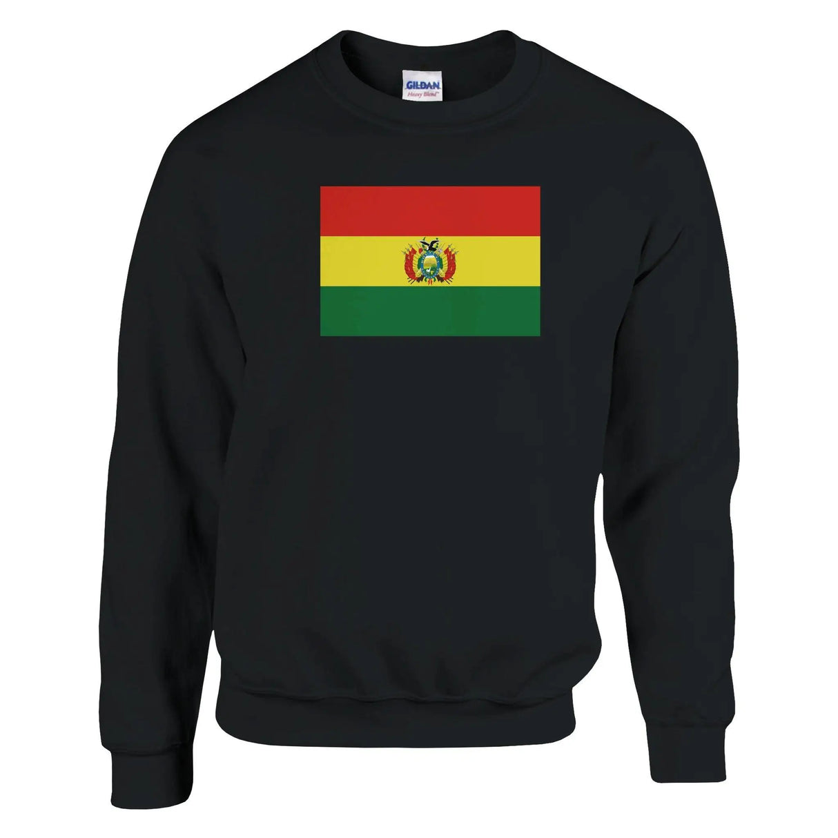 Sweat-shirt drapeau bolivie coton mélangé broderie
