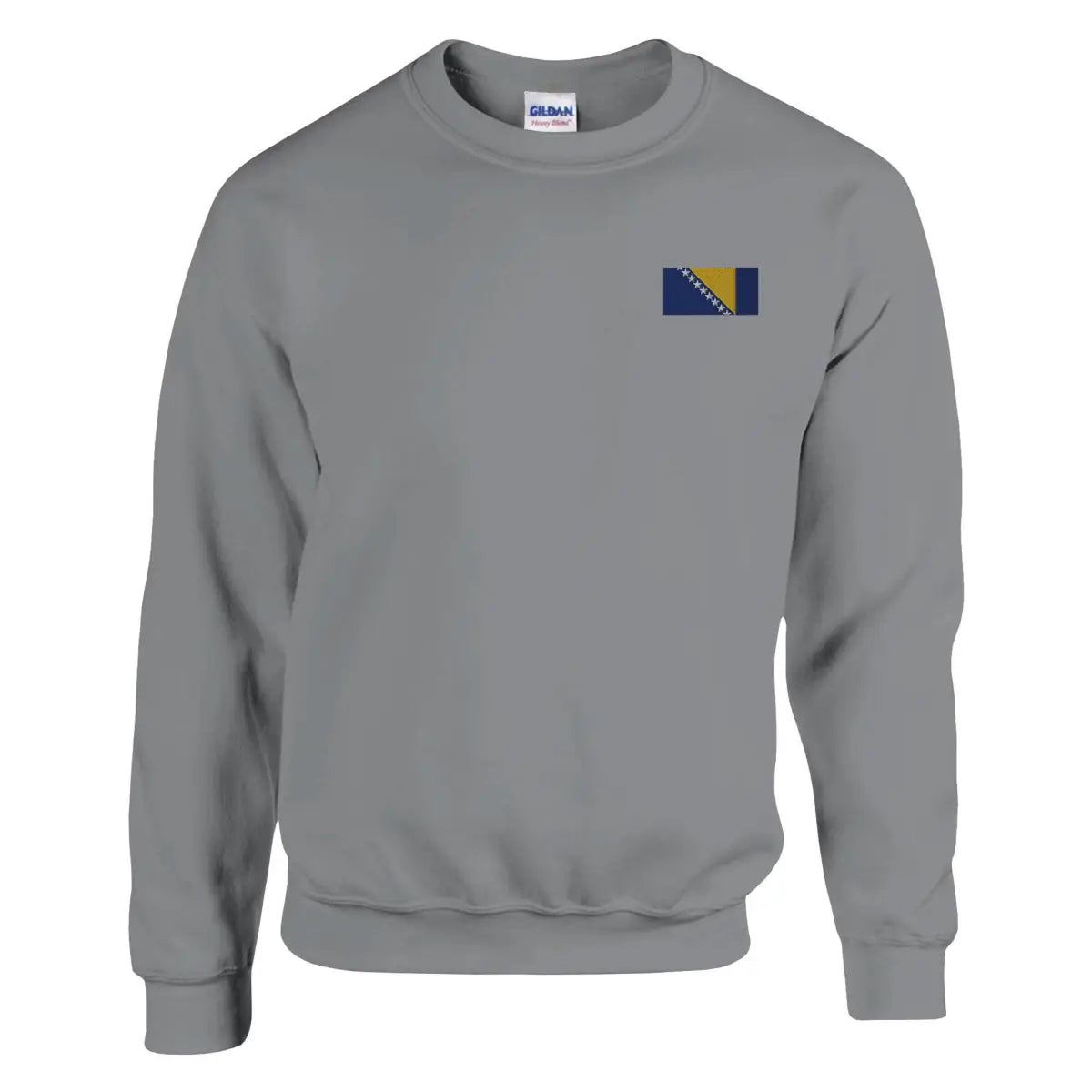 Sweat-shirt drapeau de la bosnie-herzégovine en broderie - pixelformaflag