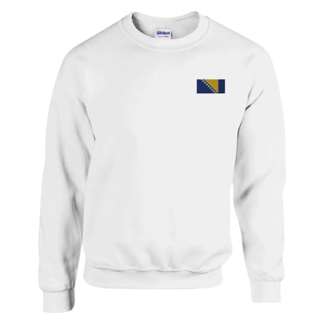 Sweat-shirt drapeau de la bosnie-herzégovine en broderie - pixelformaflag