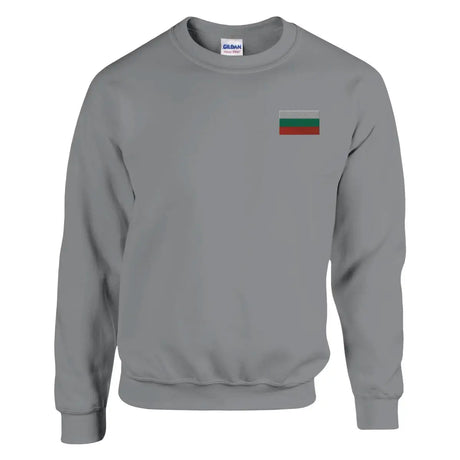 Sweat-shirt Drapeau de la Bulgarie en broderie - Pixelforma 