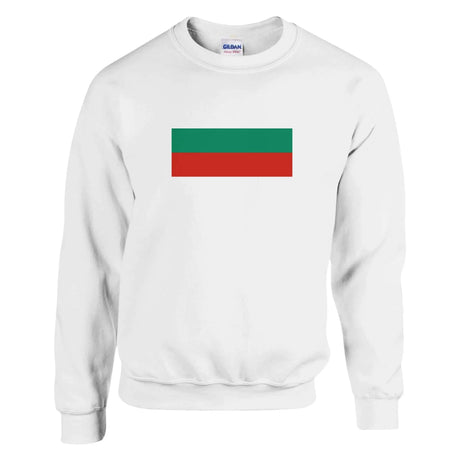 Sweat-shirt drapeau bulgarie coton mélangé brodé