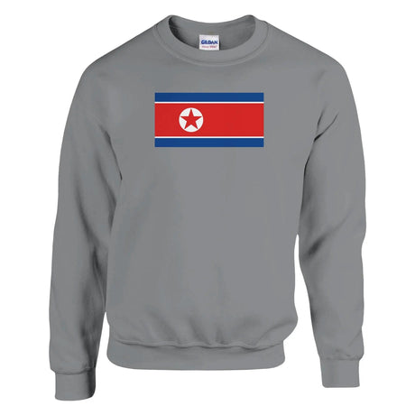 Sweat-shirt corée du nord coton mélangé broderie douce
