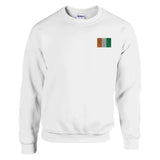 Sweat-shirt drapeau de la côte d’ivoire en broderie - pixelformaflag