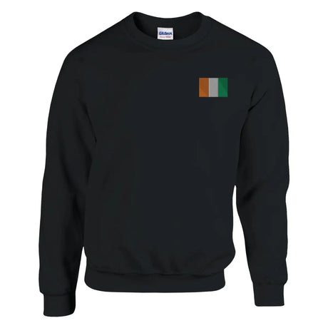 Sweat-shirt drapeau de la côte d’ivoire en broderie - pixelformaflag