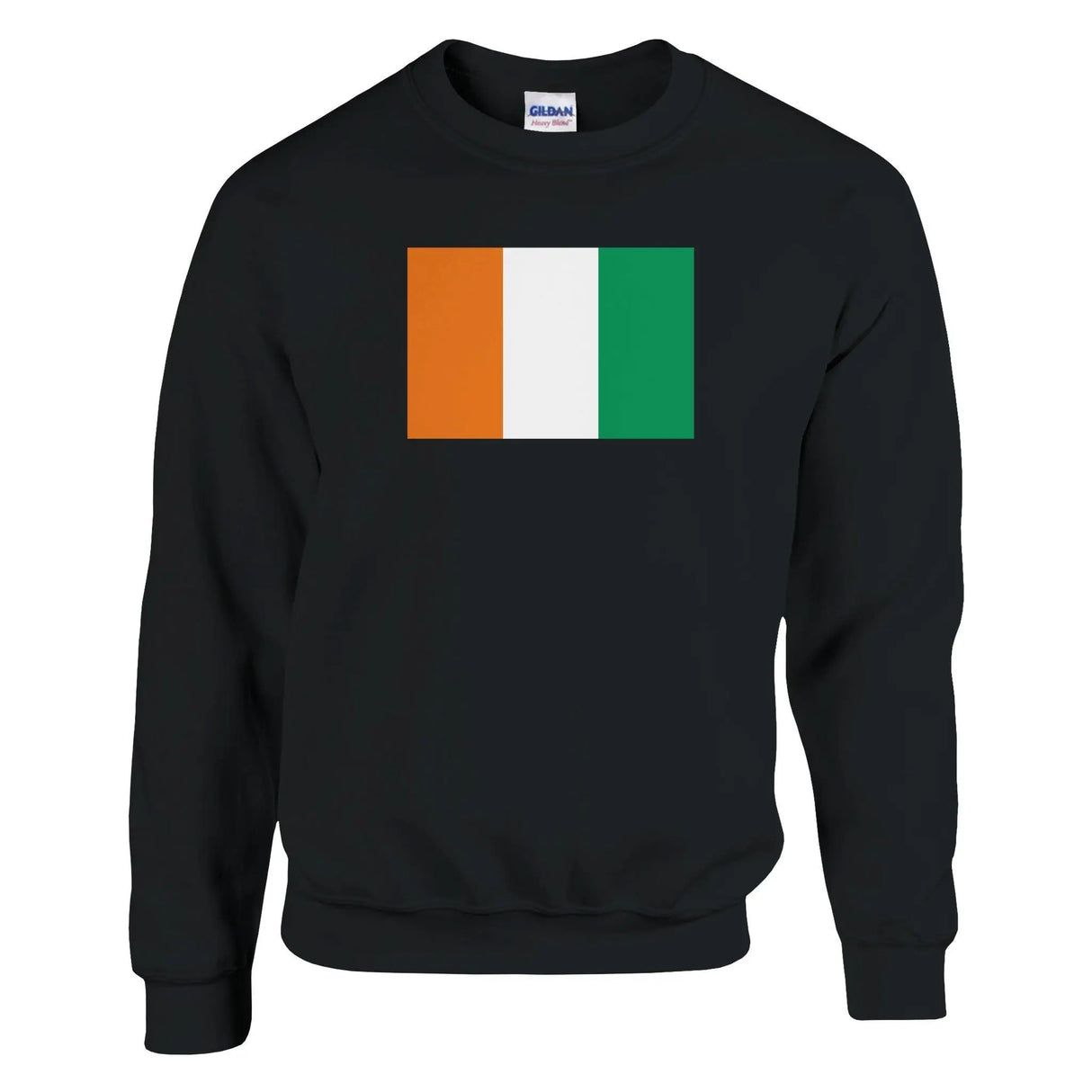 Sweat-shirt côte d’ivoire coton mélangé brodé confortable