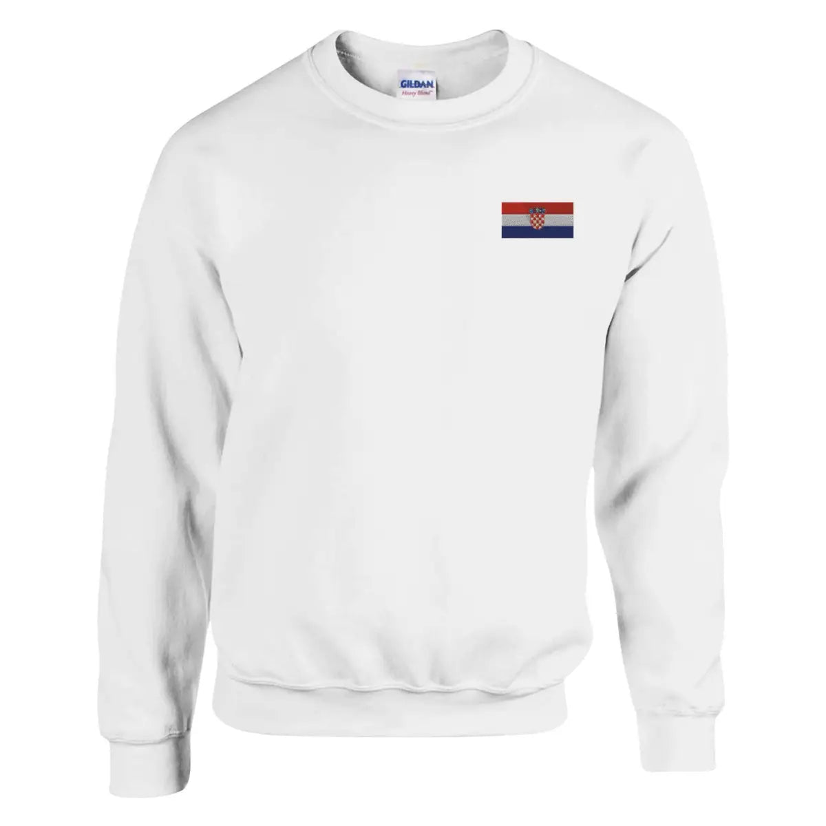 Sweat-shirt drapeau de la croatie en broderie - pixelformaflag