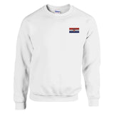 Sweat-shirt drapeau de la croatie en broderie - pixelformaflag