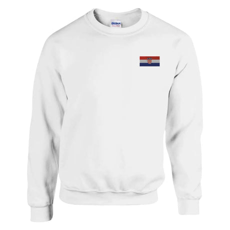 Sweat-shirt drapeau de la croatie en broderie - pixelformaflag