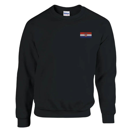 Sweat-shirt drapeau de la croatie en broderie - pixelformaflag