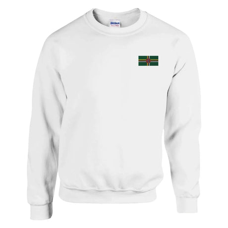 Sweat-shirt drapeau de la dominique en broderie - pixelformaflag