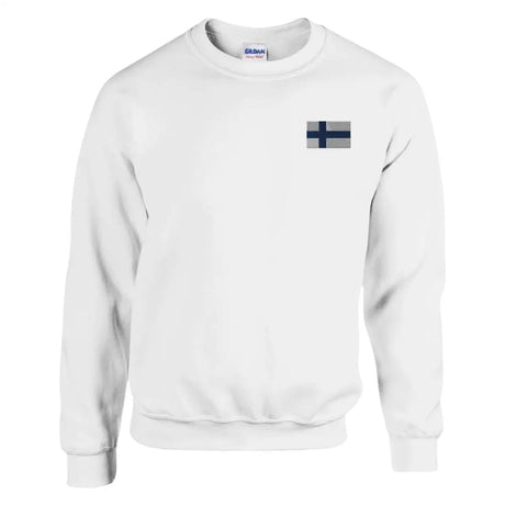 Sweat-shirt Drapeau de la Finlande en broderie - Pixelforma 