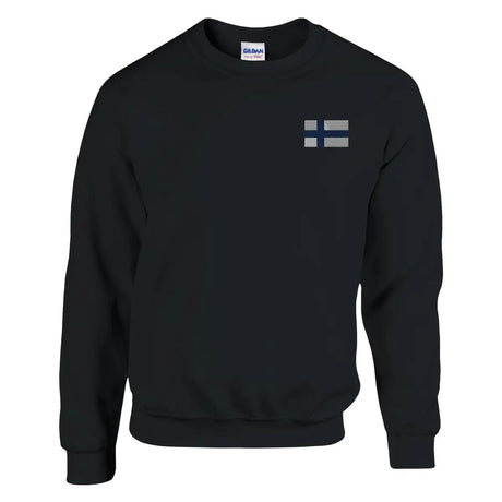 Sweat-shirt drapeau de la finlande en broderie - pixelforma